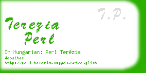 terezia perl business card