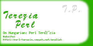 terezia perl business card